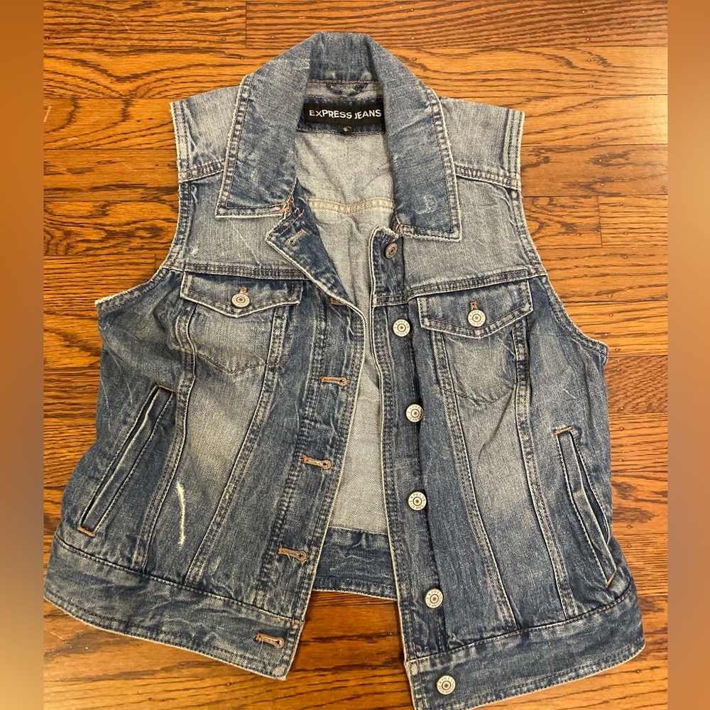 Denim vest, from express jeans, medium